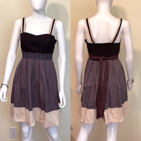 Silence+noise Urban Outfitters Fit/FlareColor Block Dress. Size Medium.P… - Picture 2 of 9